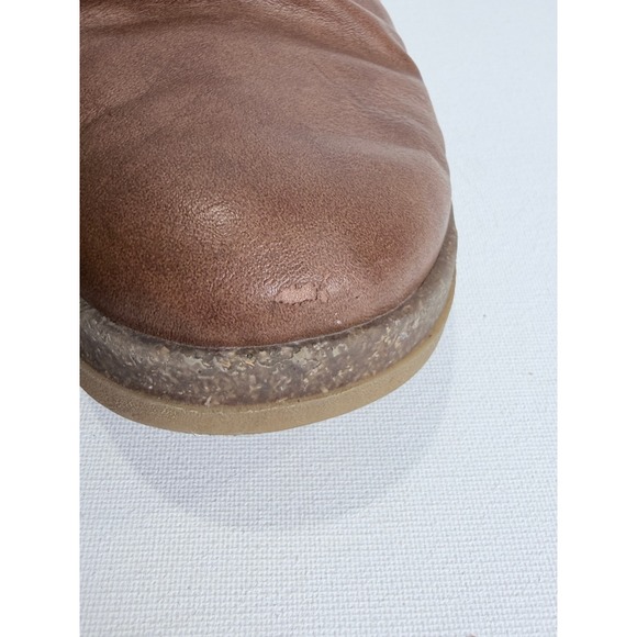 EuroSoft by Sofft Women Brown Leather Mule Clogs Comfort Shoes Ruched Slip On 8M - Picture 11 of 11